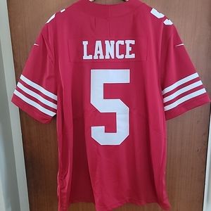 NEW Authentic SF 49ers Trey Lance Nike Vapor Limited Jersey Scarlet Elite Men XL